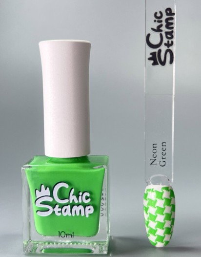CHICSTAMP NEON GREEN