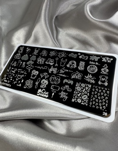 CHICSTAMP PLAKA 26 - VALENTINE's